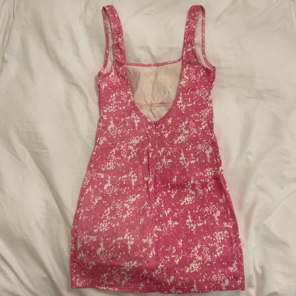 Low Back Pink Mini Dress - Picture 2 of 8